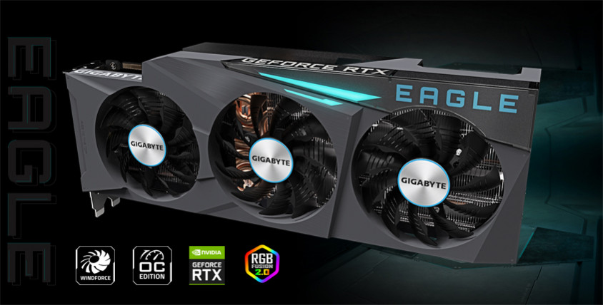 Gigabyte GeForce RTX 3090 Eagle OC 24G LHR Gaming Ekran Kartı