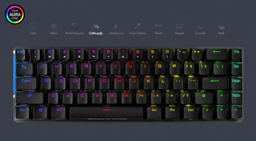 Asus ROG Falchion Mekanik Kablosuz Gaming Klavye