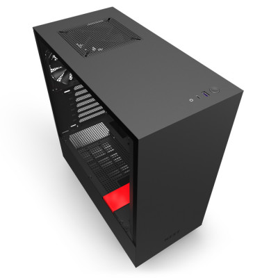 NZXT H510 CA-H510B-BR Mat Siyah/Kırmızı ATX Mid-Tower Gaming Kasa
