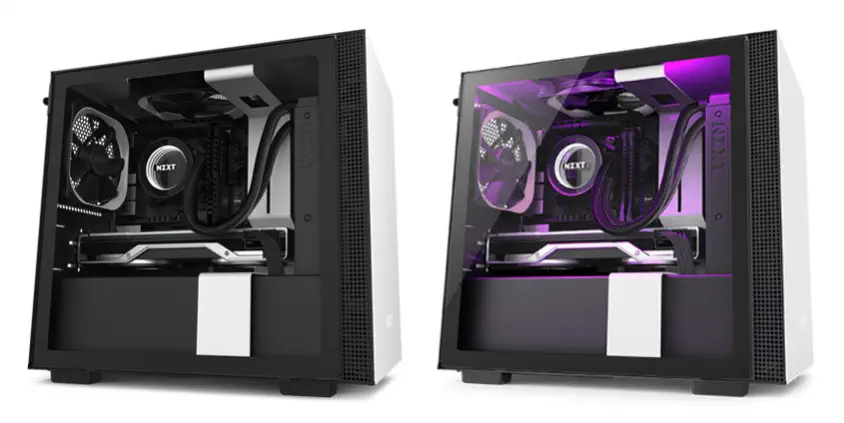 NZXT H210 CA-H210B-W1 Mat Beyaz/Siyah Mini-ITX Mini-Tower Gaming Kasa