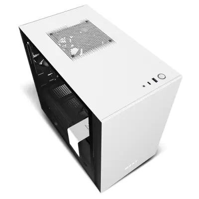 NZXT H210 CA-H210B-W1 Mat Beyaz/Siyah Mini-ITX Mini-Tower Gaming Kasa