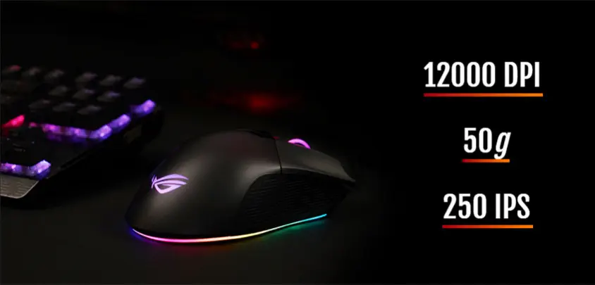 ASUS ROG Gladius II Origin Aura Sync RGB Gaming (Oyuncu) Mouse MS For Bundle