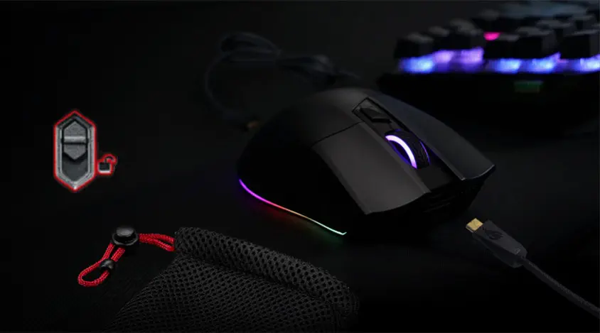 ASUS ROG Gladius II Origin Aura Sync RGB Gaming (Oyuncu) Mouse MS For Bundle