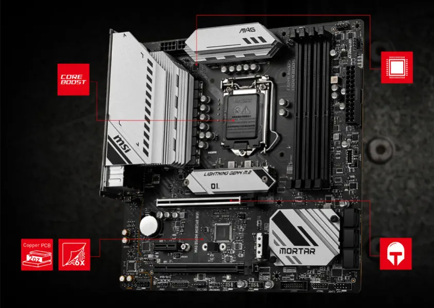 MSI MAG B560M Mortar WIFI Gaming Anakart