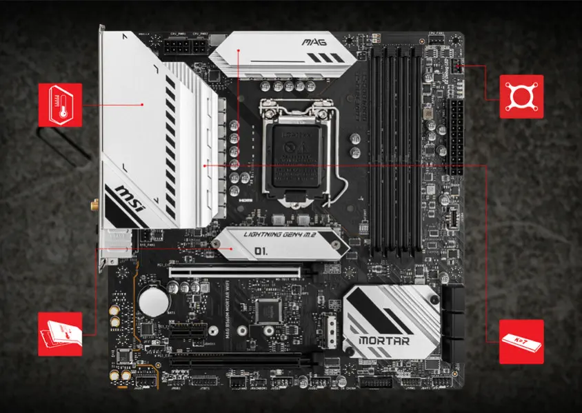 MSI MAG B560M Mortar WIFI Gaming Anakart