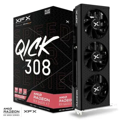 XFX Speedster QICK 308 AMD Radeon RX 6600 XT Black Gaming Ekran Kartı