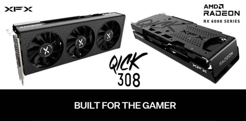 XFX Speedster QICK 308 AMD Radeon RX 6600 XT Black Gaming Ekran Kartı