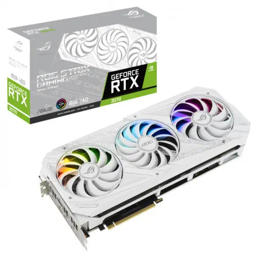 Asus ROG-STRIX-RTX3070-8G-WHITE Gaming Ekran Kartı