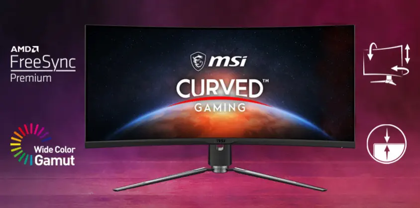 MSI MPG ARTYMIS 343CQR 34” VA UWQHD Curved Gaming Monitör