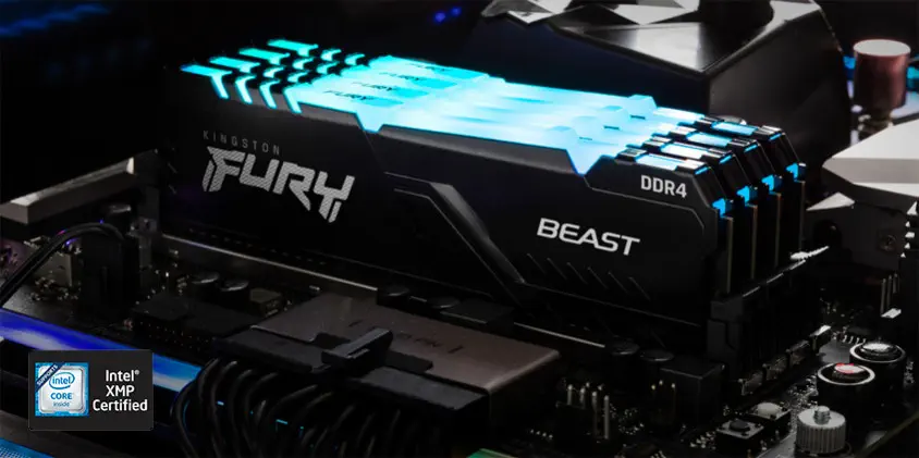 Kingston Fury Beast RGB KF432C16BBA/8 8GB DDR4 3200MHz Gaming Ram