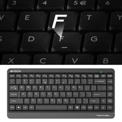 A4 Tech FG1112 Black Kablosuz Mini Klavye Mouse Set