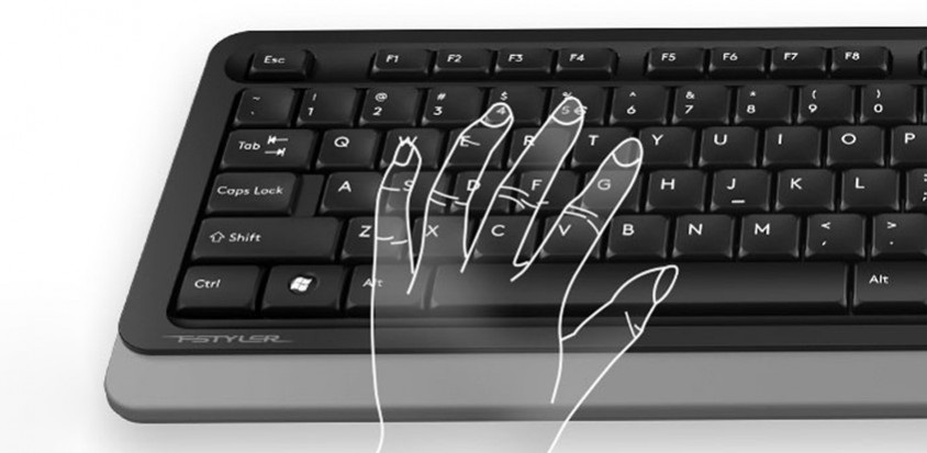 A4 Tech FG1112 Black Kablosuz Mini Klavye Mouse Set