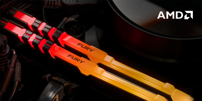 Kingston Fury Beast RGB KF436C17BBA/8 8GB DDR4 3600MHz Gaming Ram