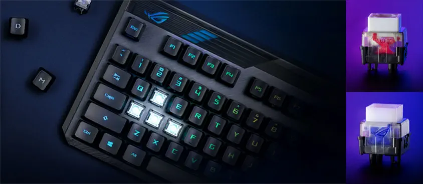 ASUS ROG Claymore II Optik Mekanik Kablosuz Gaming Klavye