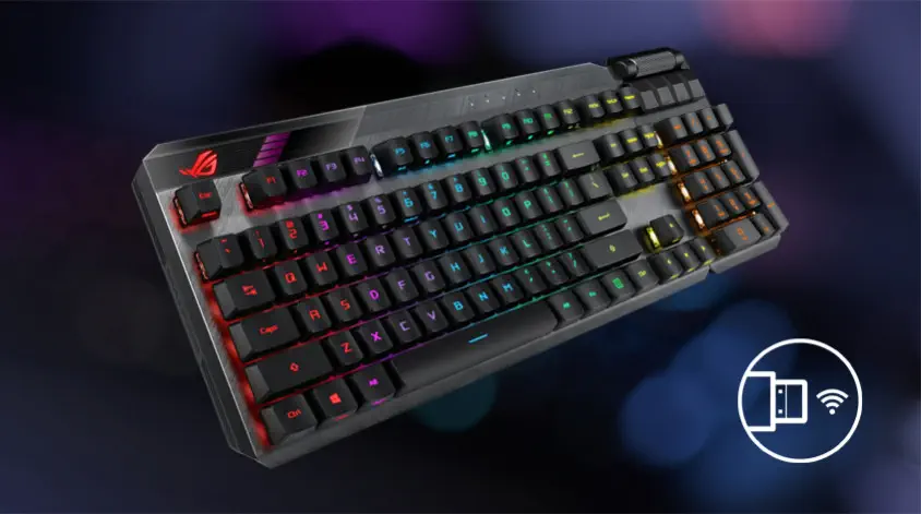 ASUS ROG Claymore II Optik Mekanik Kablosuz Gaming Klavye