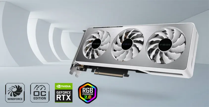 Gigabyte GeForce RTX 3060 Ti Vision OC 8G LHR Gaming Ekran Kartı