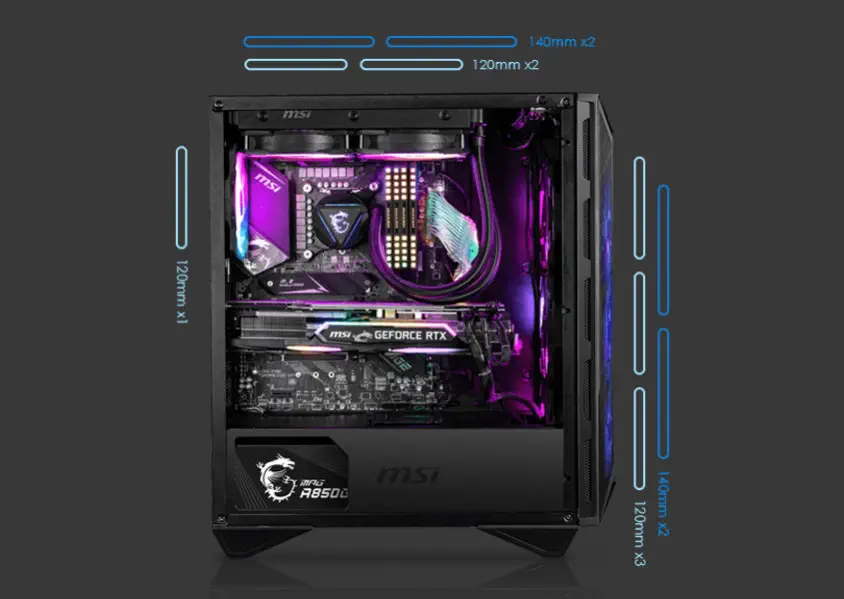 MSI MPG GUNGNIR 111R ATX Mid-Tower Gaming Kasa