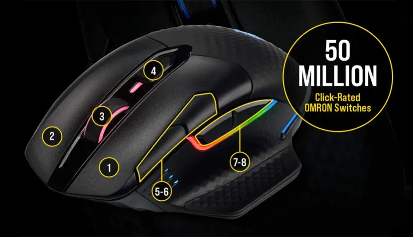 Corsair Dark Core RGB Pro CH-9315411-EU Kablosuz Gaming Mouse