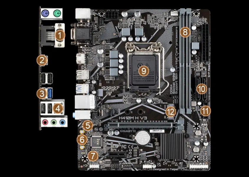 Gigabyte H410M H V3 Gaming Anakart