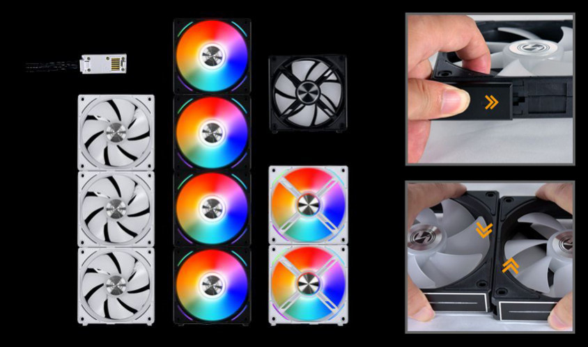 Lian Li UNI Fan AL120 1x120mm Siyah RGB PWM Kasa Fanı (G99.12AL1B.00)