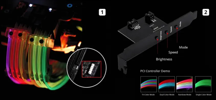 Lian Li Strimer 8-Pin RGB Uzatma Kablosu