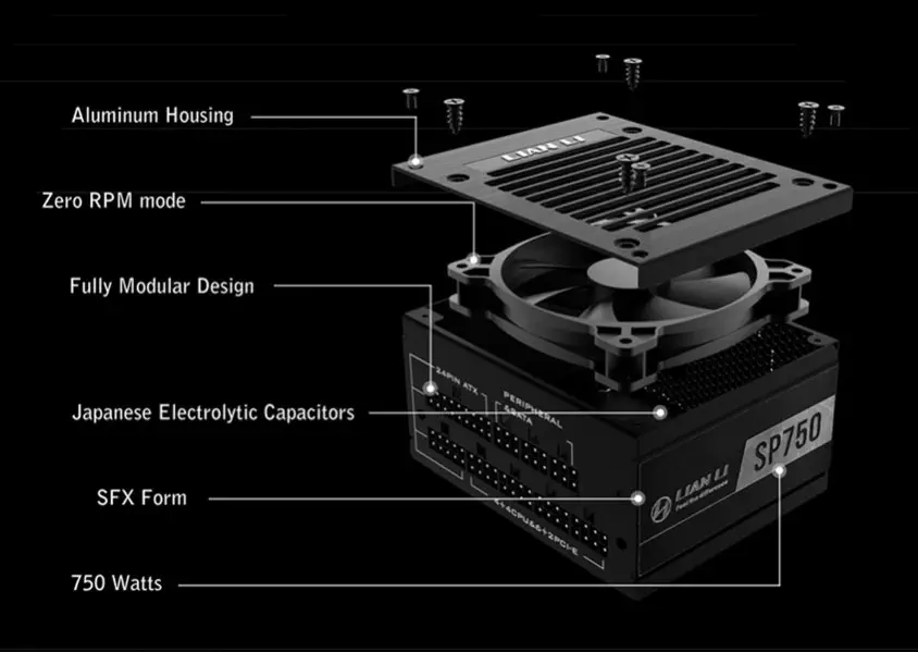 Lian Li SP750 750W SFX Full Modüler Power Supply