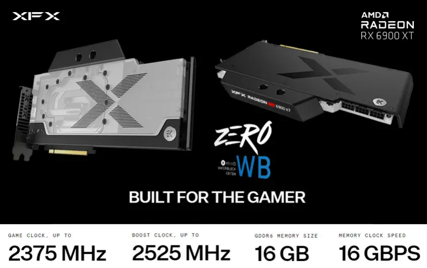 XFX Speedster Zero AMD Radeon RX 6900 XT EKWB RGB Waterblock Limited Edition Gaming Ekran Kartı