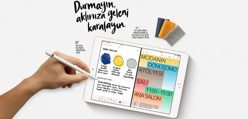 Apple iPad 8.Nesil 10.2″ Wi-Fi + Cellular 32GB Gümüş MYMJ2TU/A  Tablet 