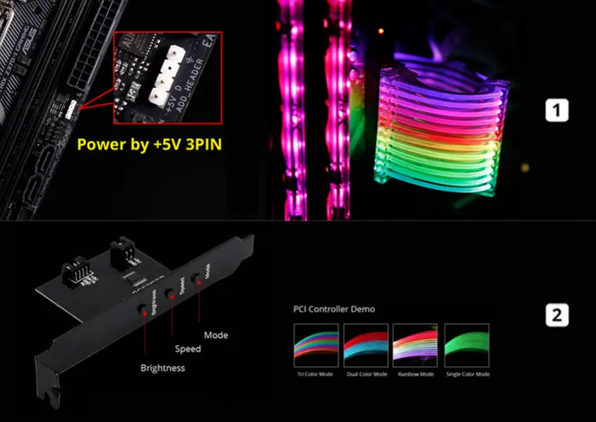 Lian Li Strimer 24Pin LED Power Supply Uzatma Kablosu