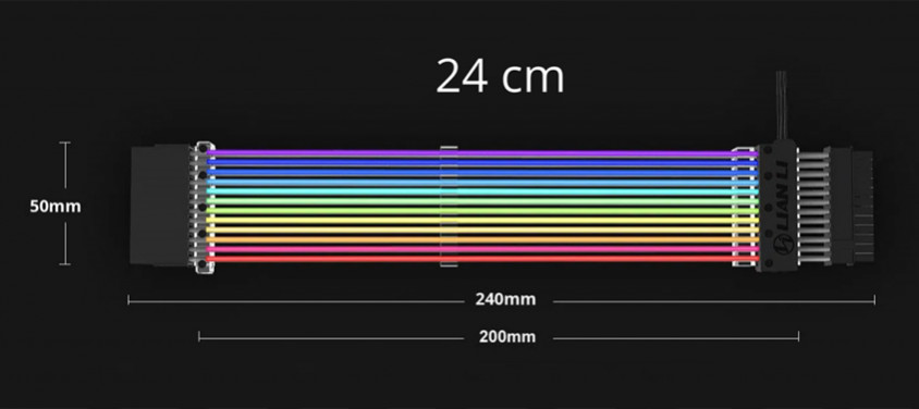 Lian Li Strimer 24Pin LED Power Supply Uzatma Kablosu