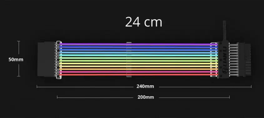 Lian Li Strimer 24Pin LED Power Supply Uzatma Kablosu