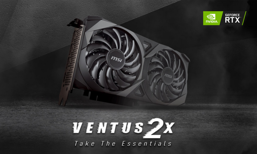 MSI GeForce RTX 3060 Ti Ventus 2X 8G OCV1 LHR Gaming Ekran Kartı