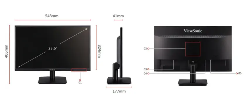 Viewsonic VA2405-H 23.6” VA Full HD Monitör