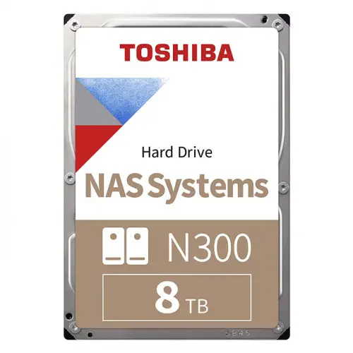 Toshiba N300 HDWG480UZSVA 8TB SATA 3 NAS Harddisk
