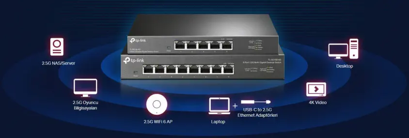 TP-Link TL-SG105-M2 Yönetilemez Switch