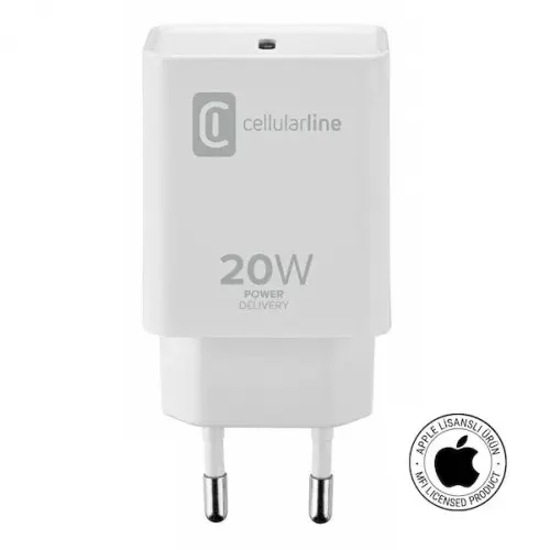 Cellularline Type-C USB-C 20W Güç Adaptörü