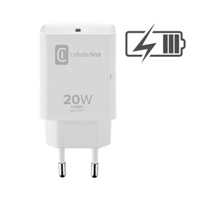 Cellularline Type-C USB-C 20W Güç Adaptörü