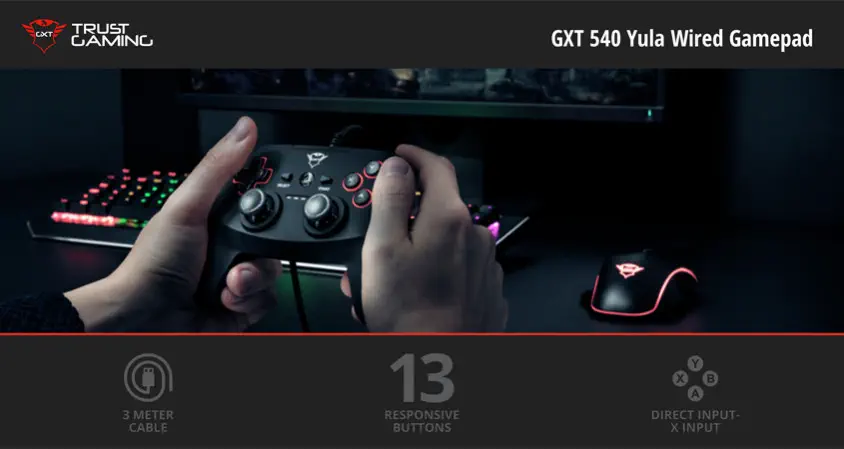 Trust GXT 540 Yula 20712 Kablolu Gamepad