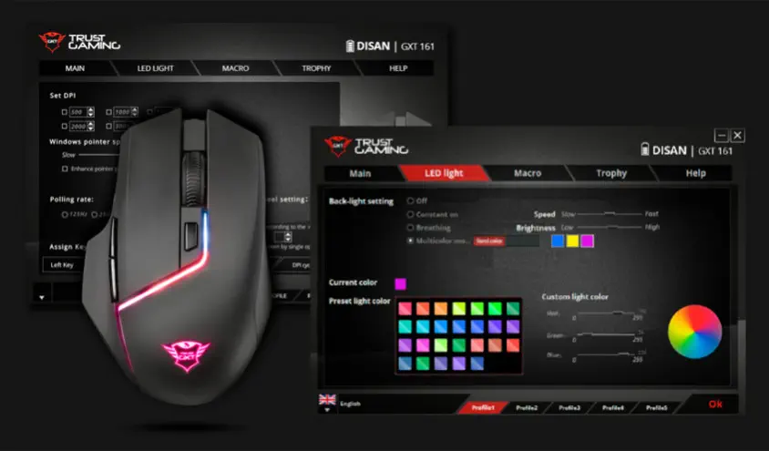 Trust GXT 161 Disan 22210 Kablosuz Gaming Mouse