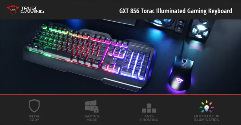Trust GXT 856 Torac 23760 Kablolu Gaming Klavye