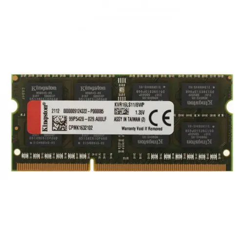 Kingston ValueRAM KVR16S11/8WP 8GB DDR3 1600MHz Notebook Ram