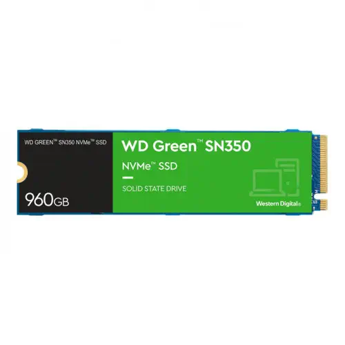 WD Green SN350 WDS960G2G0C 960GB PCIe NVMe M2 SSD Disk