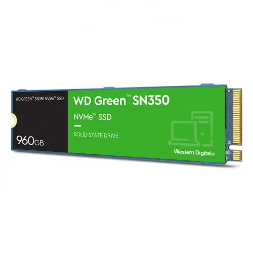 WD Green SN350 WDS960G2G0C 960GB PCIe NVMe M2 SSD Disk