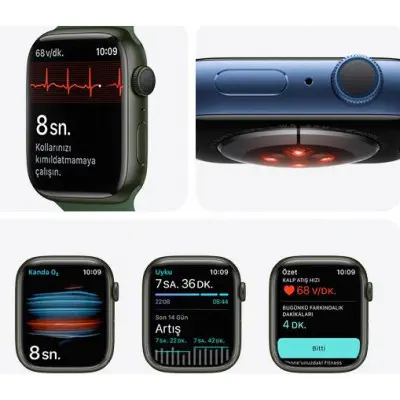 Apple Watch Series 7 GPS 41mm Yeşil Akıllı Saat