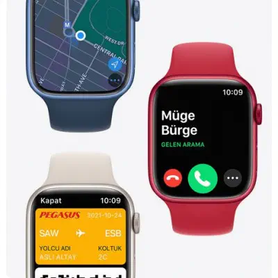 Apple Watch Series 7 GPS 45mm Gece Yarısı Akıllı Saat