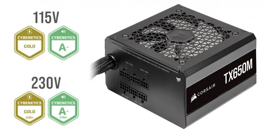 Corsair TX650M CP-9020229-EU 650W Yarı Modüler Power Supply