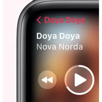 Apple Watch SE Altın Alüminyum Kasa ve Yıldız Işığı Spor Kordon