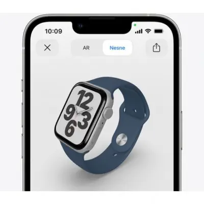 Apple Watch SE Altın Alüminyum Kasa ve Yıldız Işığı Spor Kordon