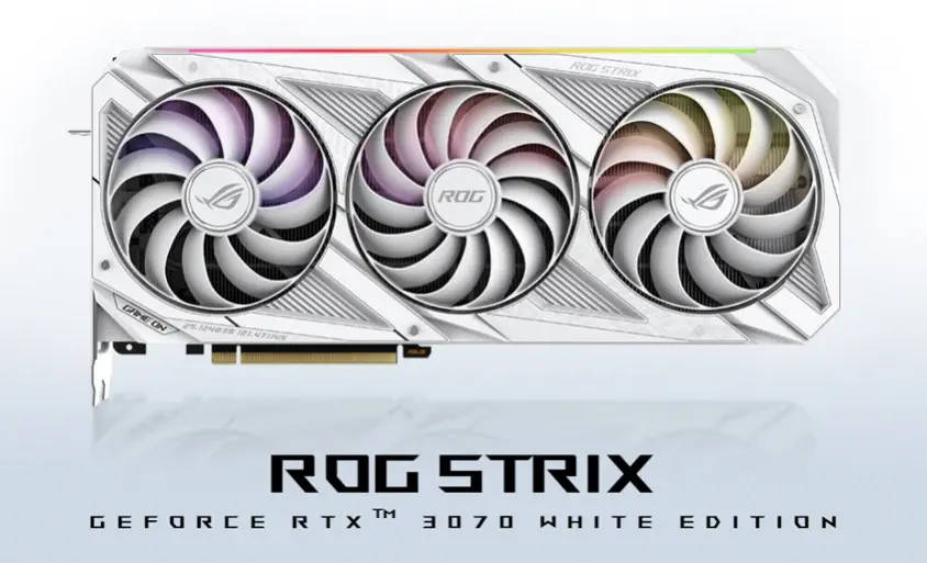 Asus ROG-STRIX-RTX3070-O8G-WHITE-V2 Gaming Ekran Kartı