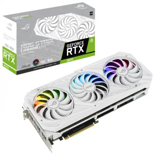 Asus ROG-STRIX-RTX3070-O8G-WHITE-V2 Gaming Ekran Kartı